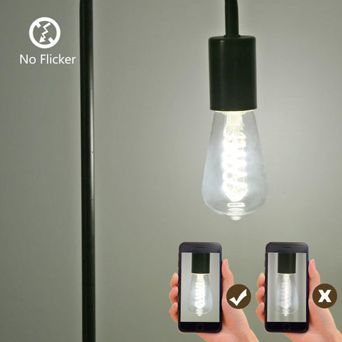 ST58 (ST19) LED Edison Bulb 60 Watt Equivalent, CRI 80+, Shatterproof High Brightness Natural White 4000K Dimmable Antique LED Filament Light Bulb...