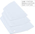 Luckycivia 3-Piece Trapezoidal Plastic Scraper - Multi-Function Kitchen Tool for Pizza Dough, Pastry, Cake (White)...