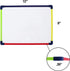 Dry Erase Board, Magnetic Whiteboard 2-Sided 9 x 12 Inches with Colored Frame, Handwriting Lines Front Blank Back...