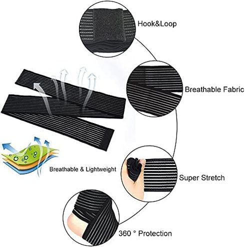 Elastic Lower Leg Calf Compression Support Bandage Sleeve Wrap for Women and Man, Shin Splint Guard for Football Runner, Basketball, Volleyball, C...