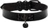 Black Bell Collar and Leash Set Soft PU Leather Choker Necklace with Hauling Chain Jewelry for Sexy Roleplay...