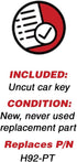 KeylessOption Keyless Entry Remote Control Fob Uncut Blank Car Ignition Key for CWTWB1U345, GQ43VT11T (Pack of 2)...