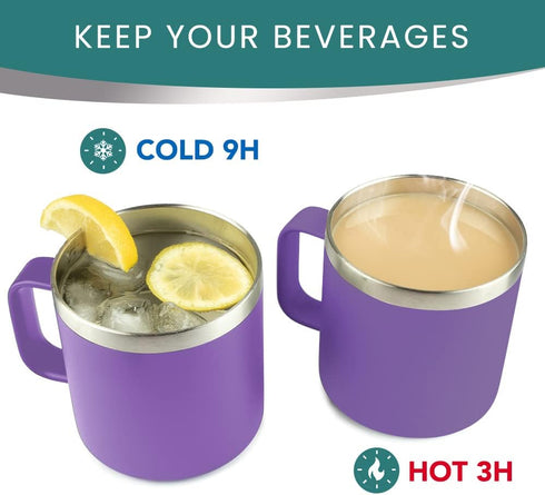 KLUBI Funny Mugs for Women- Yet Despite the Look on My Face Purple 14oz Stainless Steel Coffee Tumbler with Lid - Cute Idea for Sarcastic, Sarcasm...