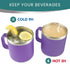 KLUBI Funny Mugs for Women- Yet Despite the Look on My Face Purple 14oz Stainless Steel Coffee Tumbler with Lid - Cute Idea for Sarcastic, Sarcasm...