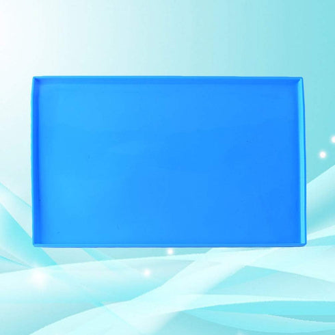 Hemoton Roll Cake Mat Flexible Baking Tray Pan Silicone Cookies Mold Bakeware (Blue)...