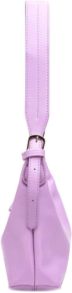 JISEN PU Leather Shoulder Clutch Bag with Zipper Closure for Women Retro Lightweight Purse Tote Handbag Yellow...