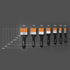 LIGHTWISH Set of 7 Flat Paint Brushes for Applying Gesso, Acrylic Paint, Oil Paint, Watercolor...