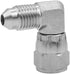 (2-PACK) 6500-04-04 Hydraulic Hose Adapter Fitting 1/4" Male JIC 37° Flare (7/16-20 UNF) × 1/4" Female JIC 37° Swivel Nut (7/16-20 UNF) 90° Elbow ...