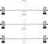 Tosnail 15 Pack Stackable Skirt Pants Clothes Hangers with Non-Slip Clips, Add-On Hangers, Cascading Hangers Space Saving Closet Organizer...