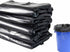 100pcs Black Disposable Clean Garbage Bags Not Leak Bulk Plastic Home Kitchen Office Saving Recycled Trash Bag Outdoor Travel Dinner Hotel Restaur...