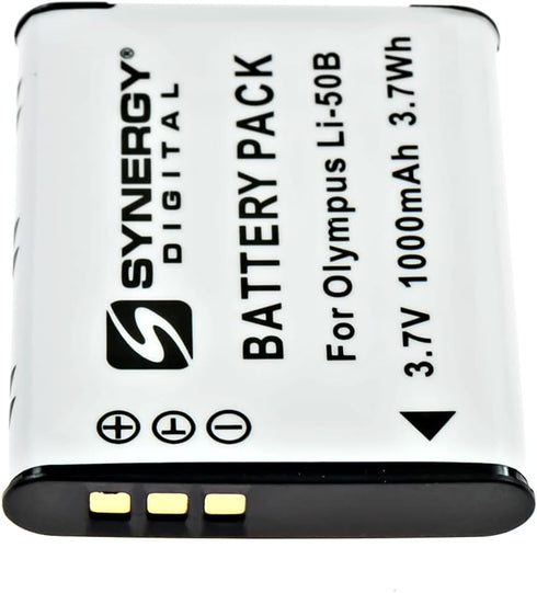 Synergy Digital Camera Battery, Compatible with Ricoh WG-70 Digital Camera, (Li-Ion, 3.7V, 1000 mAh) Ultra High Capacity, Replacement for Pentax D...