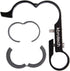 Bike Handlebar Extender Double Handlebar Extension Carbon Fiber Mount Holder with Aluminum Alloy Braket Space Saver (DBlack)...