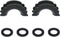 MuHize Black D-Ring Isolator Kit for 3/4" Shackles - 2 Heavy Duty Covers & 4 Washers Insulators, Anti-Rattle Design for Off-Road, Jeep, Truck Acce...