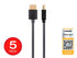 Monoprice - 124185 High Speed HDMI Cable - 4 Feet - Black| Certified Premium, 4K@60Hz, HDR, 18Gbps, 36AWG, YUV, 4:4:4 - Ultra Slim Series...