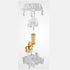 DRAOZA Kailh Clione Limacina Mechanical Keyboard Switch Crystal Fully Transparent Silent Linear Gold-Plated MX Switch?Silent Linear 36pcs?...