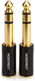MOBOREST 3.5mm to 1/4" Adapter - Authentic Genuine Universal 6.35mm Pure Copper Adapter Jack - 3.5mm (1/8 Inch) Female to 6.35mm (1/4 Inch) Male H...