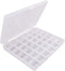 Fbshicung Bobbin Box,Transparent 36 Empty Bobbins Spools Box,Machine Bobbin Organizer Plastic Case,Sewing Craft Plastic Case Storage Box for Sewin...