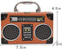 Vintage Radio Clutch Handbag Leather Top Handle Crossbody Shoulder Bag...