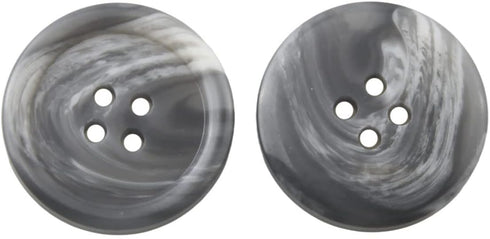 Marbling Pattern Round Resin Sewing Buttons 4 Holes for DIY Craft Sweater Shirt Clothing (25mm/1", Grey)...