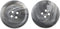 Marbling Pattern Round Resin Sewing Buttons 4 Holes for DIY Craft Sweater Shirt Clothing (25mm/1", Grey)...