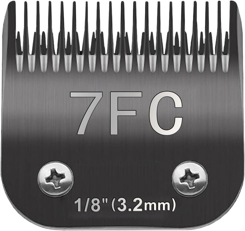 7FC Blade Dog Grooming Clipper Replacement Blades Compatible with Andis Dog Clippers,Most A5,KM Series Clippers,Detachable Ceramic Blade,Size-7FC,...