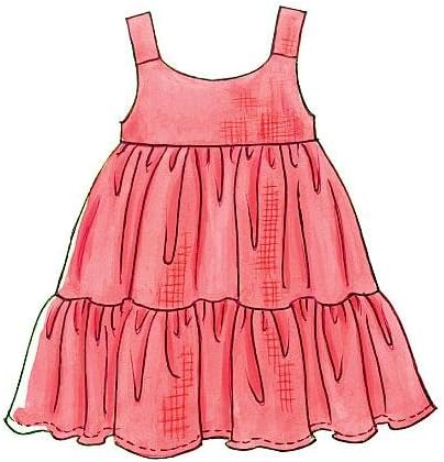 McCall's Patterns M6017 Toddlers'/Children's Tops, Dresses, Shorts and Pants, Size CF (4-5-6)...