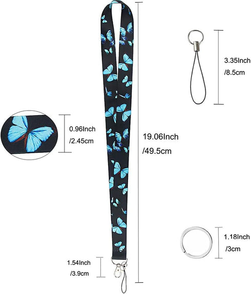 Yiflin Cute Neck Lanyard for Keys, Wallet, Id Card Holder, Cool Keychain Lanyard for Women, Men, Teacher...