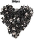 HEEPDD 200Pcs Rivets, 9mm Spike Studs DIY Leathercraft Spike Rivets Bag Leather Clothing Bag Decorative Shoes Rivet(Matte Black)...