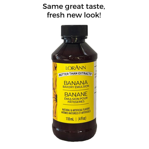 Lorann Oils Banana Bakery Emulsion: Ideal for Boosting Fruit Tones in Cakes, Cookies & Desserts, Gluten-Free, Keto-Friendly, Banana Extract Substi...