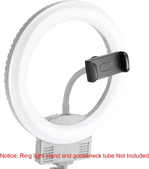 Phone Holder for Ring Light, 2 Pack Phone Mount Ring Light Phone Holder Attachment, Phone Clamp Mount for Ring Light Phone Holder Replacement/Phon...