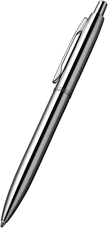 6 Pcs Retractable Metal Ballpoint Pens, for Gift, Business, Office, 1.0mm Medium Point Black Ink, 12 Extras Replaceable Metal Refills - Stainess S...