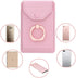 Cell Phone Card Holder RFID Ring Stand Stick on Wallet Card Holder for Back of Phone iPhone Android and All Smartphones Adhesive Credit Card Holde...
