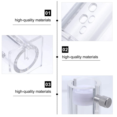 1pc Mouse Holder Mice Restrainer Clamp Stand Abdominal Injection Mice Cages Lab Equipment Retainers Organic Glass Mice Fixing Tool Acrylic...