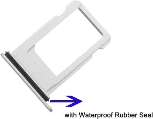Silver Sim Card Tray Holder Compatible with iPhone X Sim Card Tray Slot Replacement...