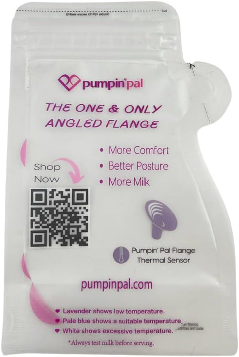 Pumpin' Pal Milk Storage Bags With Exclusive Temperature Sensing Indicator - QTY 50 6 oz zip lock top freezer storage bags...
