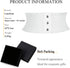 Women Lace-Up Corset Belt Wide Elastic Waist Belt Snap Buckle Stretchy Waistband Cinch Belt For Dress Jumpsuit Coat...
