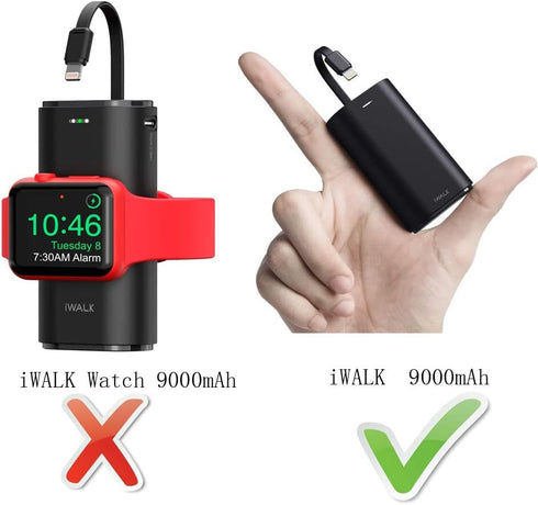 Hermitshell Hard Travel Case for iWALK Portable Charger 9000mAh Ultra-Compact Power Bank (Black)......