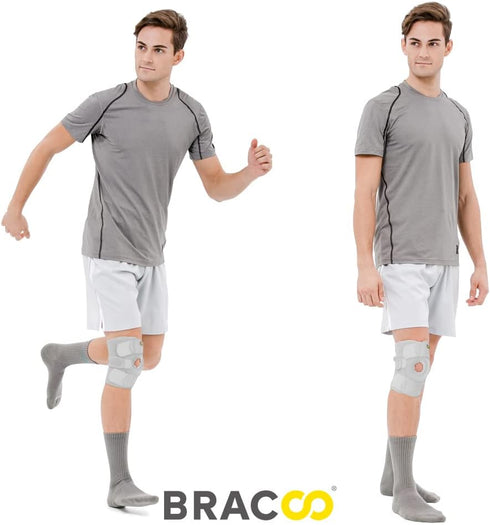 Bracoo Knee Support Brace for Men Women, Adjustable Compression Sleeve Wrap Patellar Pad Tendon - Arthritis Pain, meniscus tear, Injury Recovery, ...
