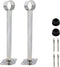 Ceiling-Mount Bracket Wardrobe Pipe Bracket Rod Lever Support Holder Fit 32 to 33mm Rod 250mm/9.8" Length-2pcs...