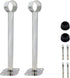 Ceiling-Mount Bracket Wardrobe Pipe Bracket Rod Lever Support Holder Fit 32 to 33mm Rod 250mm/9.8" Length-2pcs...