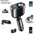 4-in-1 Fast Car Charger for QC3.0+PD+2.4A+Cigarette Lighter,Car Cigarette Lighter USB Charger with LED Digital Display,Universal Car Charger Adapt...