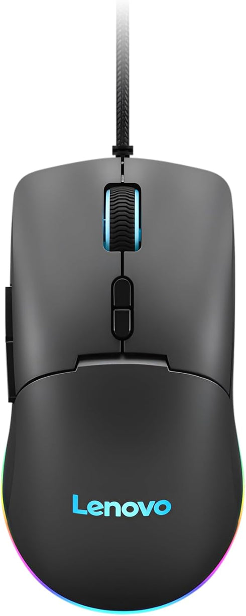 Lenovo M210 RGB Wired Gaming Mouse for PC, Laptop, Computer with Windows & Chrome OS - 3 Zone RGB, 8000 DPI Adjustable Sensor, 7 Programmable Butt...