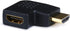 Monoprice HDMI Right Angle Port Saver Adapter (Male to Female) - 270 Degree - Vertical Flat Right...