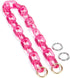 Yichain Chunky Acrylic Purse Strap Bag Chain Handle Replacement,Handbag Purse Making Accessory Decoration (Rose)...