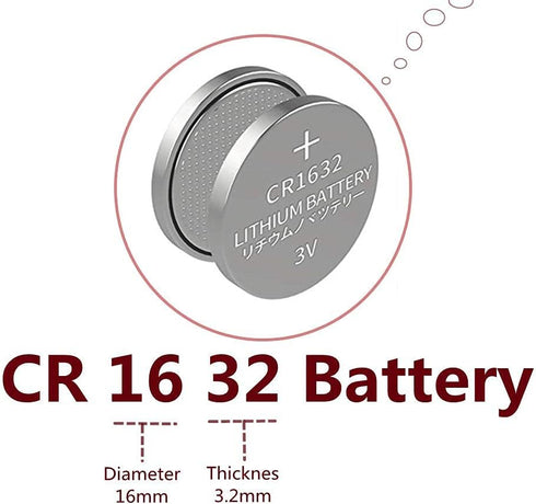 100Packs CR1632 3V Lithium Battery...