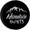 Adventure Awaits Spare Tire Cover Adventure Mountains Wheel Covers for RV Tires Camper Tire Case Protectors for Trailer Rv SUV Truck Travel Traile...