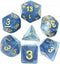 HD Polyhedral Dice Sets D&D Dice for Dungeon and Dragons RPG Role Playing Games MTG Pathfinder Table Top Games 7 Dice Set Blue Jade dice...