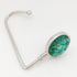 Purse Hook Hanger for Table Bar Handbag Hanger Safer Cleaner Bag Table Hanger with Velvet Pouch (Peacock Feather)...