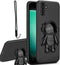 Astronaut Hidden Stand Case Cover for Samsumg Galaxy S23 FE, 6D Plating Spaceman Cartoon Cute Phone Case Shockproof TPU Protective Case for Samsum...