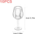NUOBESTY 10Pcs 1: 12 Dollhouse Cocktail Glasses Wine Glasses Mini Beer Cups Miniature Drinking Water Cups Model for Dollhouse Food Kitchen Accesso...